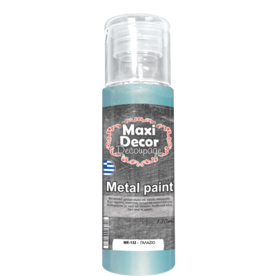 Ακρυλικό Μεταλλικό Χρώμα 130ml Maxi Decor Γαλάζιο ΜE132_ME132130